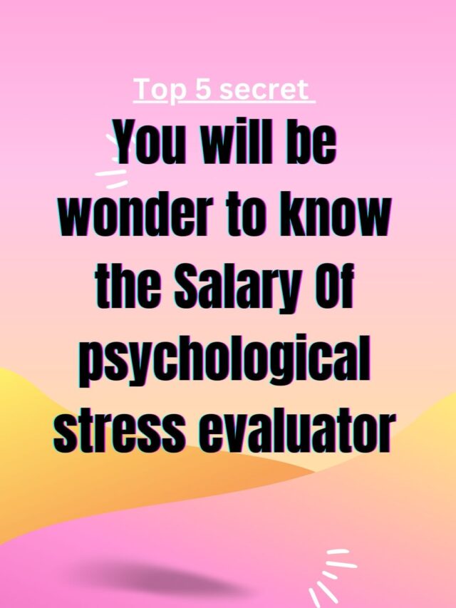 Assessing Worth: Pay Scale for Psychological Stress Evaluators